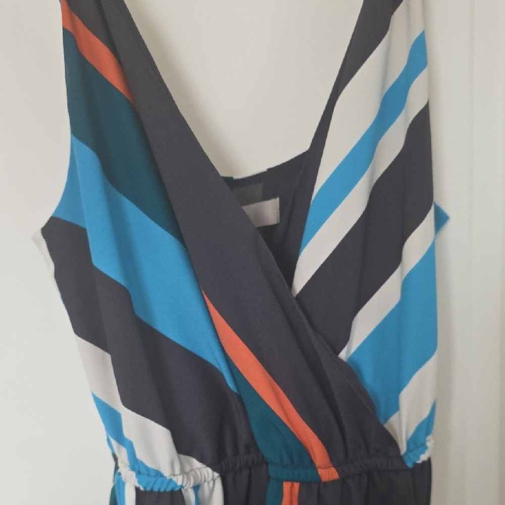 LOFT Multi-colored Striped Dress - Picture 5 of 7